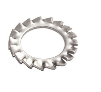 Шайба стопорная с наружными зубцами М4 DIN 6798 INOX EKF shst4-INOX