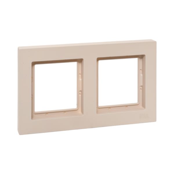 2 - местная рамка, IP44, кремовая, пластик Эпика EKF
