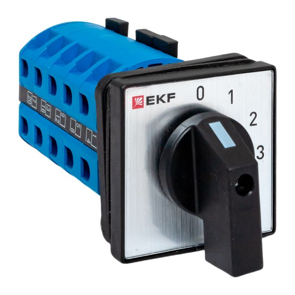 Переключатель кулачковый ПК-1-103 25А 3P «0-1-2-3» IP65 EKF pk-1-103-25-65
