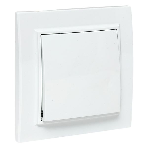 Минск Выключатель 1-клавишный СП,10А, белый EKF