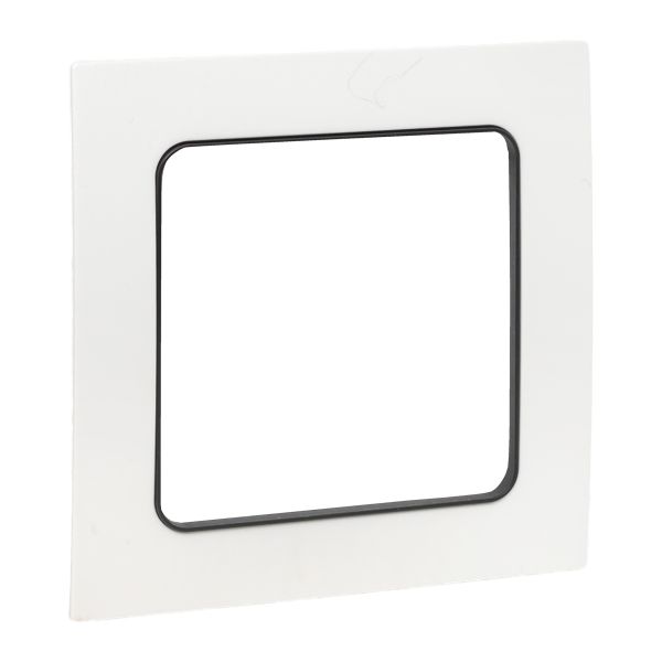 Стокгольм Рамка 1-местная белая с линией цвета черный EKF