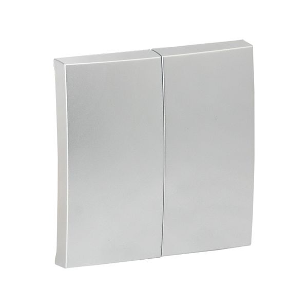 Валенсия лицевая панель выключателя 2-кл. 10А сталь EKF