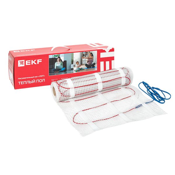 Мат нагревательный двухжильный "Уют" 4 кв. м. 600 Вт EKF