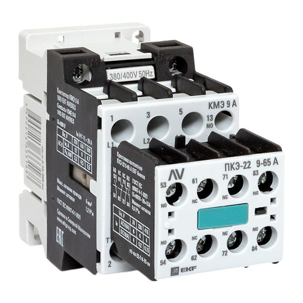 Комплект КМЭ 9А 1NO 400В АС с дополнительными контактами 2НО+2НЗ EKF AVERES