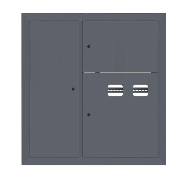 Щит этажный 2 кв. слаботочка слева RAL7024 (1000x950x150) EKF PROxima