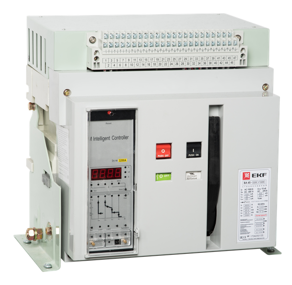 Выключатель воздушный автоматический ВА-45 2000/1250 3P 80кА стационарный EKF