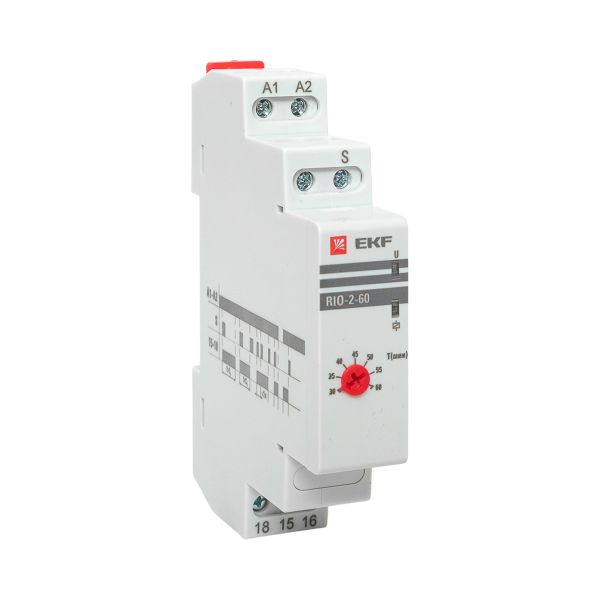 Импульсное реле с задержкой отключения RIO-2-60 (30-60 мин) EKF PROxima