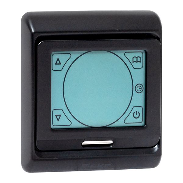 Сенсорный термостат для теплых полов электронный ett-3b черный 16А 230В EKF