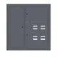 Щит этажный 4 кв. слаботочка слева RAL7024 (1000х950х150) EKF PROxima