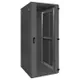 Шкаф напольный 19" TERACOM PRO 42U 600x600 мм двери стеклянная с замком-ручкой и металлическая чёрный