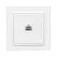 Минск Розетка RJ-45 1-местная СП белая EKF