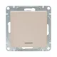 Механизм выключателя, одноклавишный, с подсветкой, кремовый Эпика EKF