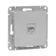 Механизм розетки RJ45 - 2шт, (cat5), алюминий Эпика EKF