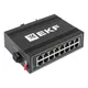 Промышленный неуправляемый коммутатор U-16T, 16 портов 10/100Base-T(X) RJ45, монтаж на динрейку TSX EKF