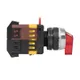 Переключатель ANLC-22 3P красный с подсветкой 24В DC NO+NC EKF PROxima