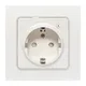 Умная розетка Стокгольм 1-местная 16А белый Zigbee EKF Сonnect