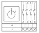 Переключатель кулачковый ПК-1-14 25А 4P «0-1» IP65 EKF