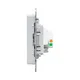Механизм розетки TV+RJ45 (cat5), алюминий Эпика EKF