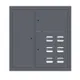 Щит этажный 6 кв. слаботочка слева RAL7024 (1000х950х150) EKF PROxima