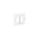 Пластина переходная для 1 или 2х клавишного выключателя, IP44, белая Эпика EKF