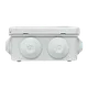 Коробка уравнивания потенциалов КУП-030-031 с крышкой наружная (85х85х40) для прямого монтажа 8 мембр. вводов серая IP55 EKF
