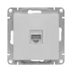 Механизм розетки RJ45 - 2шт, (cat5), алюминий Эпика EKF