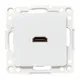 Стокгольм Механизм розетки HDMI белый EKF
