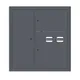 Щит этажный 2 кв. слаботочка слева RAL7016 (1000х950х150) EKF PROxima