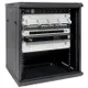 Шкаф настенный 19" TERACOM PRO 12U 600х450 мм дверь стеклянная с замком-ручкой чёрный