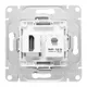 Механизм розетки HDMI+RJ45 (cat5), белый Эпика EKF