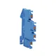 Клемма двухуровневая Push-in 2.5 мм2 4 вывода синяя EKF