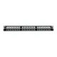 Патч-панель высокой плотности TERACOM PRO 19'' Cat.5E 1U неэкранированная UTP 48 портов RJ-45 Dual IDC с органайзером