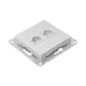 Механизм розетки RJ45 (cat5), алюминий Эпика EKF