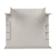 Угол T-образный (100х60) (2 шт) белый EKF-Plast