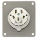 Розетка стационарная внутренняя угловая 4152 3Р+РЕ+N 16А 380В IP67 EKF PROxima