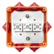 Коробка огнестойкая E90 100х100х50мм, с клеммником 6 полюсов 1,5-2,5 мм2 IP55 EKF
