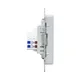 Механизм розетки TV+RJ45 (cat5), алюминий Эпика EKF