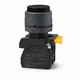 Кнопка выпирающая SB-35 с фиксацией 1NO+1NC черная IP65 EKF