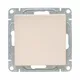 Механизм выключателя, одноклавишный, перекрёстный, кремовый Эпика EKF