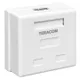 Розетка настенная TERACOM Cat.5E неэкранированная 2 порта RJ-45 Dual IDC белая