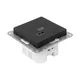 Механизм розетки USB-A+С, чёрный Эпика EKF