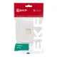 Минск Розетка RJ-45 1-местная, ОП 1А, 120В, белая EKF