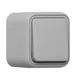 Выключатель, одноклавишный, проходной ОП, автоматические клеммы серый, Бронто EKF