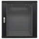 Шкаф настенный 19" TERACOM PRO 12U 600х600 мм дверь стеклянная с замком-ручкой чёрный