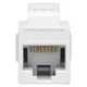 Адаптер проходной TERACOM PRO Cat.6 неэкранированный RJ45-RJ45 тип Keystone белый