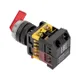 Переключатель ANLC-22 3P красный с подсветкой 220В NO+NC EKF PROxima
