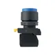 Кнопка выпирающая SB-35 с фиксацией 1NC синяя IP65 EKF