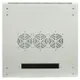 Шкаф настенный 19" TERACOM PRO 15U 600х600 мм дверь стеклянная с замком-ручкой серый