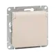 Механизм розетки, 16А, IP44, с заземлением, со шторками, c крышкой, кремовый Эпика EKF