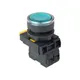 Кнопка SB-27 плоская без фиксации c подсветкой 24V DC 1NO зеленая IP65 EKF